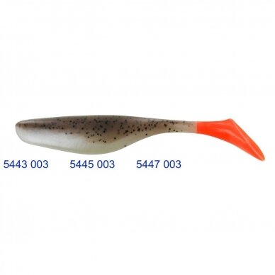 STARKIŲ SIAUBAS Legendiniai Riperiai River Shad Turbo 9cm UV aktyvus Germany 28