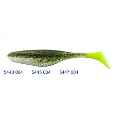 STARKIŲ SIAUBAS Legendiniai Riperiai River Shad Turbo 9cm UV aktyvus Germany 29