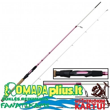 Ritė Okuma Pink Pearl V2 3000 / Spiningas Okuma Pink Pearl V2 249cm Lady 3