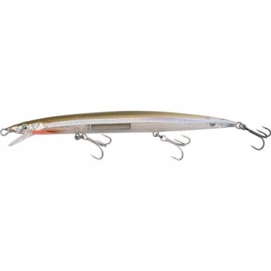 Vobleris SG 3D Sandeel Jerk Minnow Slow Sink Starkiu Siaubas 1