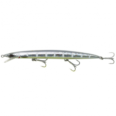 Vobleris SG 3D Sandeel Jerk Minnow Sinking Starkiu Siaubas 4