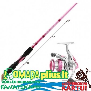 Ritė Okuma Pink Pearl V2 3000 / Spiningas Okuma Pink Pearl V2 249cm Lady 2