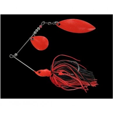 Blizgė Tandem Spinnerbaits su lapeliais 15g