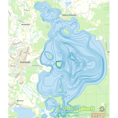 Chart-LT 8-GB Map158 Lietuvos batimetrinis žemėlapis Deep Sonarams Lowrance Eholotams 3