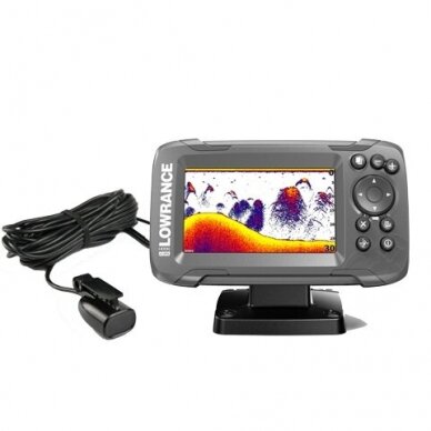 Noriu Eholotas Lowrance HOOK2-4x Bullet Skimmer CE ROW "SolarMAX ™" ekranas