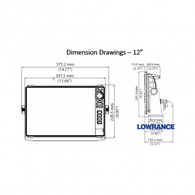 Echolotas Lowrance HDS-12 LIVE su Active Imaging 3-1 su sonaru 8