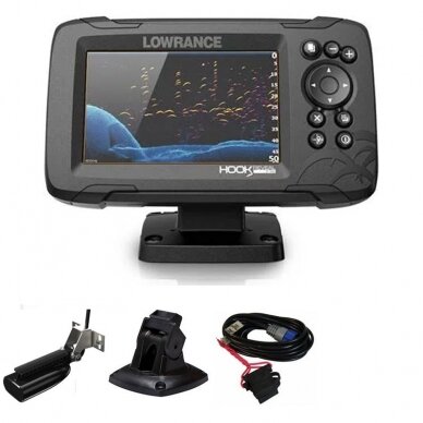 Echolotas Lowrance Hook Reveal 7 TRIPLESHOT ROW Didelė Sonaro Galva 5