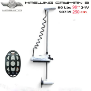 Galingas Variklis Haswing White Cayman B GPS 80Lbs 24V  250cm GPS Jūrinis Inkaras Elektrinis Taškinis užraktas Dideliems Laivams Valdomas Pulteliu Telefonu Planšete su inkaravimo Funkcija + Autopilotas