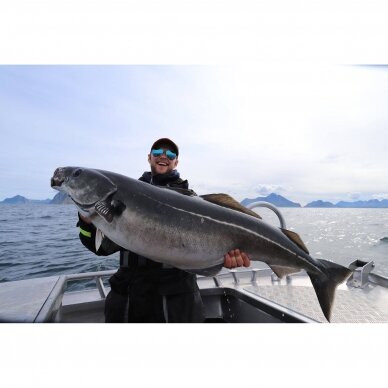 Guminukas jūrinis Kinetic Big Bob 730g 40cm Robocod Menkės mailius BIG Halibutų Didelių Menkių Žvejybai Norvegijoje 1