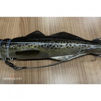 Guminukas jūrinis Kinetic Big Bob 730g 40cm Robocod Menkės mailius BIG Halibutų Didelių Menkių Žvejybai Norvegijoje 4