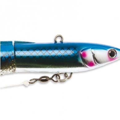 Guminukas jūrinis Kinetic Slim Jim Blue Glamour 25cm 340g Halibutų Didelių Menkių Žvejybai Norvegijoje 2