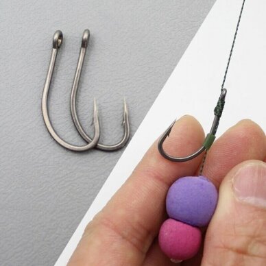 Kabliukai karpiniai neblizga Titanium CARP Anti Snag Boilies High-Carbon Mega-Sharp! made in JAPAN JENZI 2