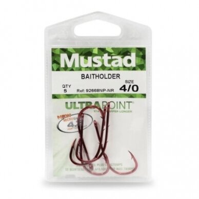 Kabliukai Mustad Baitholder Red 1