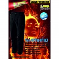 SHIMANO Thermo Apatinės Kelnės Shimano Apparel Active Insulation Pant Black Vandenį atstumiantis audinys Turi ploną pašiltinimą- kuris suteikia papildomos šilumos Minkštos Lengvos