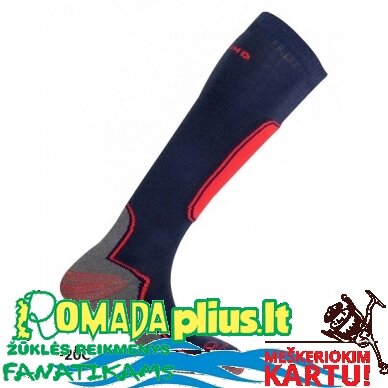 Kojinės aukštos Šiltos Slidininkams Moterims Vaikams Dydis 32-37 Mund SKIING OUTLAST® Komfortas nuo 0 iki -20C Made in Spain Firmos MUND