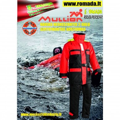 Super Kaina 359eur Žieminis Kostiumas Žvejybinis Neskęstantis Minkštas Šiltas Mulion North Sea II Šiltas Lengvas dviejų dalių FLOAT GUARD Suit WARM GUARD Norvegijai ir ant Ledo Nepakeičiamas