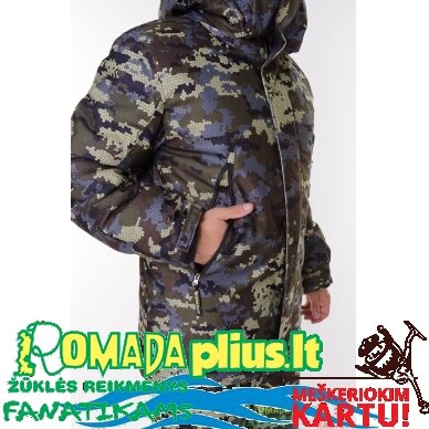 Populiariausias Kostiumas žieminis -45C Strategy 3D Camo Nepralyjantis Kvepuojantis Nešlama Tinka Medžioklei ir Žvejybai ICE Fishing Hunting 4