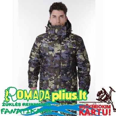 Populiariausias Kostiumas žieminis -45C Strategy 3D Camo Nepralyjantis Kvepuojantis Nešlama Tinka Medžioklei ir Žvejybai ICE Fishing Hunting 2