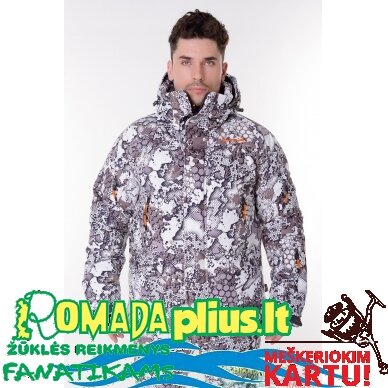 Kostiumas žieminis White Lizard Pro -45C Nepralyjantis Kvepuojantis Minkštas kaip aksomas 10.000/10.000 Nešlama Medžioklėje ir Žvejyboje ICE Fishing Hunting 12