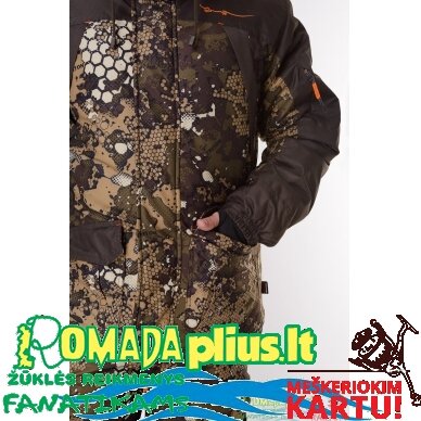 Kostiumas žieminis Žvejybinis Medžioklinis Žvejybinis Camou Combined Lizard Pro -45C Nepralyjantis Kvepuojantis Nešlama ICE Fishing Hunting 9