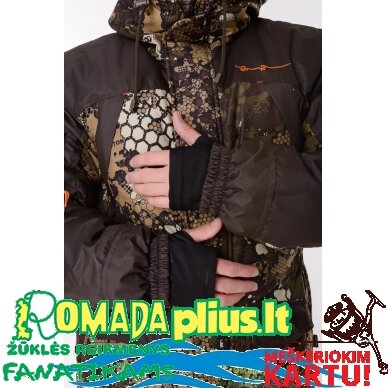 Kostiumas žieminis Žvejybinis Medžioklinis Žvejybinis Camou Combined Lizard Pro -45C Nepralyjantis Kvepuojantis Nešlama ICE Fishing Hunting 10