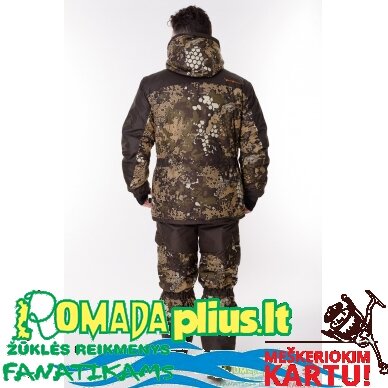 Kostiumas žieminis Žvejybinis Medžioklinis Žvejybinis Camou Combined Lizard Pro -45C Nepralyjantis Kvepuojantis Nešlama ICE Fishing Hunting 3