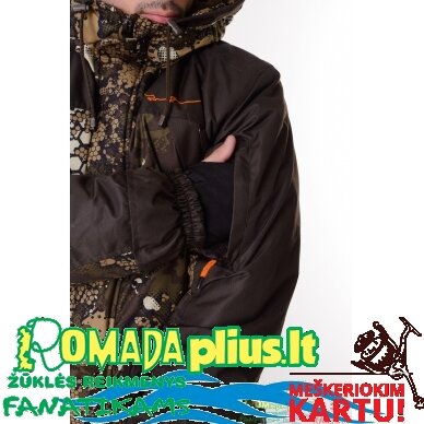 Kostiumas žieminis Žvejybinis Medžioklinis Žvejybinis Camou Combined Lizard Pro -45C Nepralyjantis Kvepuojantis Nešlama ICE Fishing Hunting 7