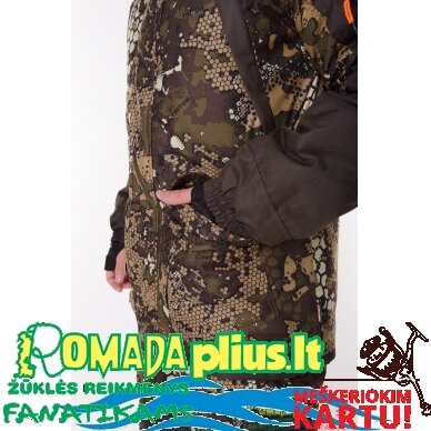 Kostiumas žieminis Žvejybinis Medžioklinis Žvejybinis Camou Combined Lizard Pro -45C Nepralyjantis Kvepuojantis Nešlama ICE Fishing Hunting 8