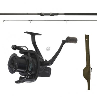 Meškerė Karpinė Komplektas JRC CARP CoCoon 13ft/3.90m 3.5LB +Ritė Mithell Carp Balck Edition 7000 +JRC CoCoon Dėklas 5