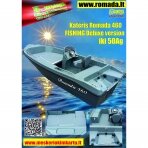 Motorinė valtis Kateris Romada 460 FISHING Deluxe version Variklis iki 50Ag Aukšta kokybė! Kateris be priedų