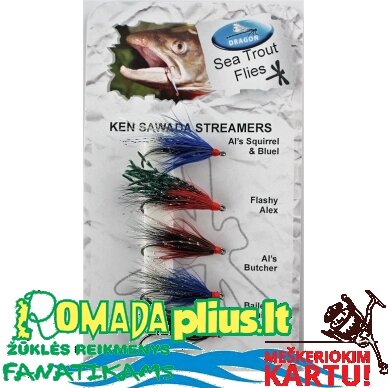 Muselių komplektas Salmon-Pike STREAMERS 5vnt Wychwood