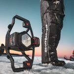 Naujiena 2024 metų Galingiausias Komplektas Rapala Elektrinis Ledo Grąžtas Lithium 40V Lite 20cm  Strike Master USA