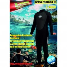 Nardymo kostiumas Neopreninis hidrokostiumas Nardymui Paviršiniam Plaukiojimui 3/2mm Šilumos Apsauga Anti-medūzų dizainas  Wetsuit