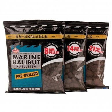 Peletės Dynamite Baits Marine Halibut 14mm 21mm 350g