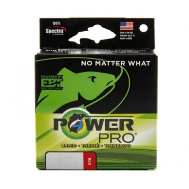 Pintas valas Red Fluo PowerPro 275m Made in USA