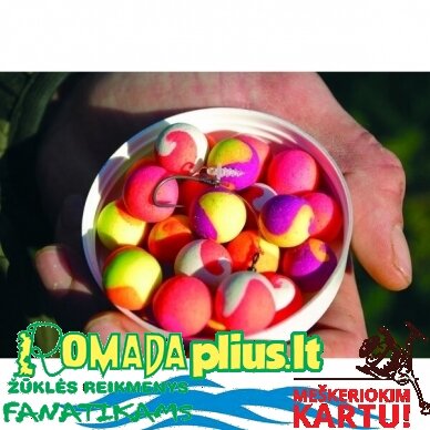 Plaukiantys boiliai Dynamite Two Tone Fluro Pop-Up 15mm