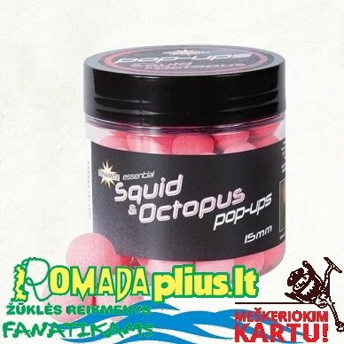 Plaukiantys Boiliai Squid & Octopus Pop-Ups 15mm