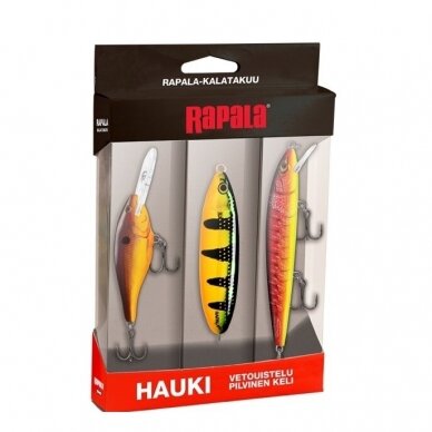 RAPALA masalų komplektas 3vnt Lydeka cloudy