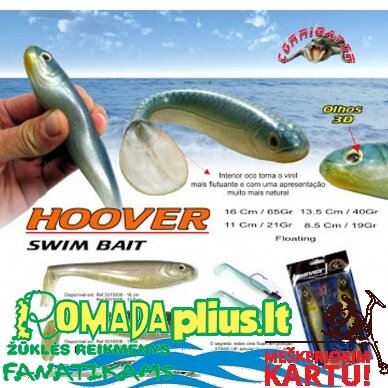 Riperiai Set Swim-Bait 8.5 cm Plaukiantys 3D guminukai 6