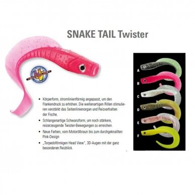 Riperiai Snake Tail Twister UV 11cm Germany 1