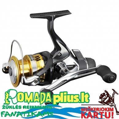 Shimano Ritė Spiningui Sahara RD Double Handle (dviguba rankenėlė) Du kart patogiau+greito stabdžio atleidimo sistema