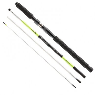 Spiningas jūrinis DAIWA Kelioninis Sea Line Xtrem Interline Travel 2.35m 15-30LB 4-dalių Transportavimo ilgis 65cm + Kietas Dėklas 1