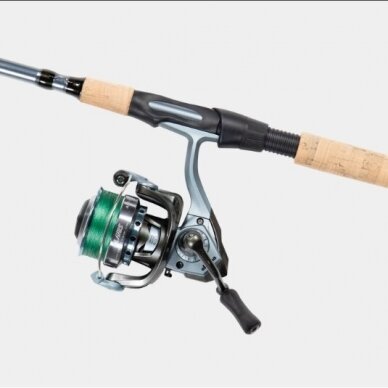 Spiningas su ritė + pintas valas Okuma Combo  258cm 20-60g 1