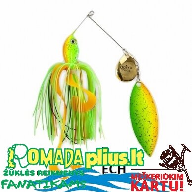 Spinnerbait blizgė PRO UV-Efektu Lydekinė Starkinė Pagaminta Japan