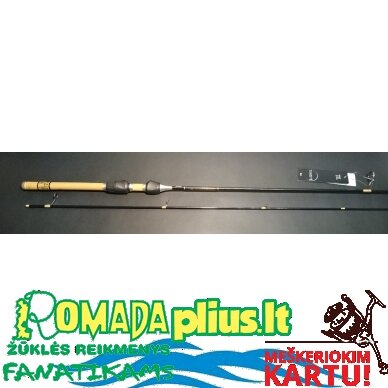 Vienetinis gaminys Ekskliuzyvinis Rankų Darbo Japan Spiningas Bamboos TZ 1.98m, 0.5-6g 1