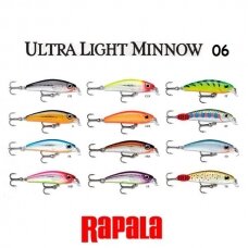 Vobleris RAPALA Ultra Light Minnow