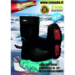 Naujiena 2024m Botai su neslystančiais padais Super lengvi EVA Batai TORVI TEP -60°C Naujas Modelis Žvejybai Medžioklei WINTER BOOTS